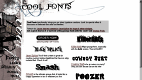 What Cool-fonts.com website looked like in 2018 (5 years ago)