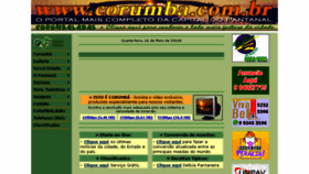 What Corumba.com.br website looked like in 2018 (5 years ago)