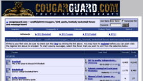 What Cougarguard.com website looked like in 2018 (5 years ago)