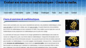 What Coursmaths.com website looked like in 2018 (5 years ago)