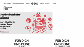 What Creativwirtschaft.at website looked like in 2018 (6 years ago)