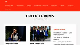 What Creerforums.fr website looked like in 2018 (5 years ago)