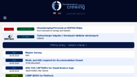 What Crewing.pl website looked like in 2018 (5 years ago)