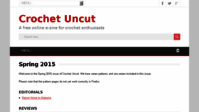 What Crochetuncut.com website looked like in 2018 (5 years ago)