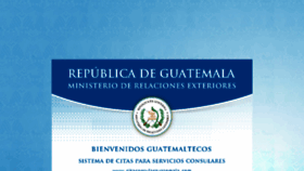 What Citaconsularguatemala.com website looked like in 2018 (5 years ago)