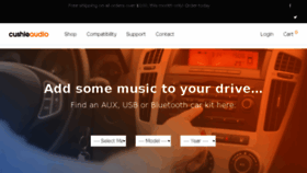 What Cushieaudio.com.au website looked like in 2018 (5 years ago)