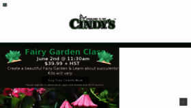 What Cindysgarden.com website looked like in 2018 (5 years ago)