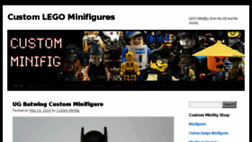 What Customminifig.co.uk website looked like in 2018 (5 years ago)