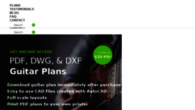 What Cadguitarplans.com website looked like in 2018 (5 years ago)