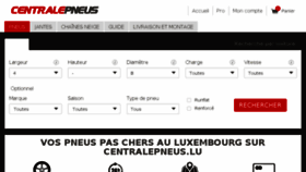 What Centralepneus.lu website looked like in 2018 (7 years ago)