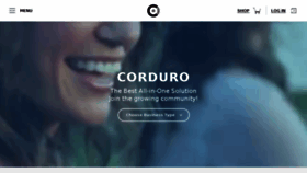 What Corduro.com website looked like in 2018 (6 years ago)