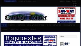 What Carthagecourier.com website looked like in 2018 (5 years ago)