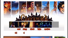 What Clockwork-comic.com website looked like in 2018 (6 years ago)