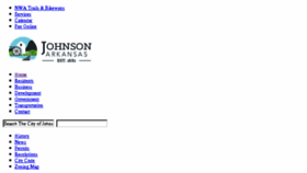 What Cityofjohnson.com website looked like in 2018 (5 years ago)