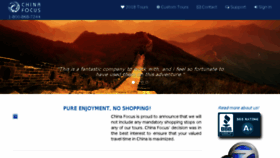 What Chinafocustravel.com website looked like in 2018 (6 years ago)