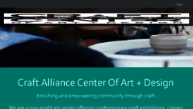 What Craftalliance.org website looked like in 2018 (5 years ago)