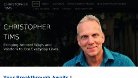 What Christophertims.com website looked like in 2018 (5 years ago)