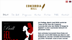 What Concordiaball.at website looked like in 2018 (5 years ago)