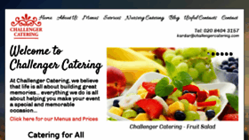 What Challengercatering.com website looked like in 2018 (5 years ago)
