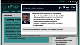 What Coaching-newsletter.de website looked like in 2018 (5 years ago)