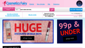 What Cosmeticsfairy.co.uk website looked like in 2018 (5 years ago)