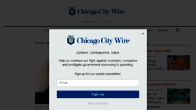 What Chicagocitywire.com website looked like in 2018 (5 years ago)
