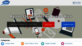 What Clasipuertorico.com website looked like in 2018 (5 years ago)