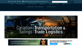 What Canadiansailings.ca website looked like in 2018 (6 years ago)