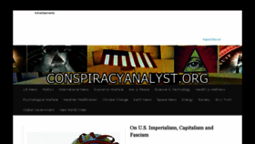 What Conspiracyanalyst.org website looked like in 2018 (5 years ago)