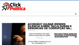 What Clickpolitica.com.br website looked like in 2018 (5 years ago)