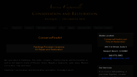 What Conservefineart.com website looked like in 2018 (5 years ago)