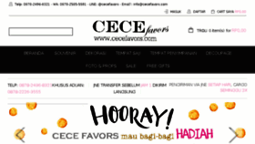 What Cecefavors.com website looked like in 2018 (5 years ago)