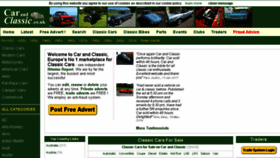 What Carsandclassics.co.uk website looked like in 2018 (5 years ago)