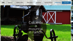 What Columbiamountainranch.com website looked like in 2018 (5 years ago)