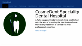 What Cosmedent.co.in website looked like in 2018 (7 years ago)