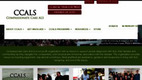 What Ccals.org website looked like in 2018 (6 years ago)