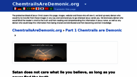 What Chemtrailsaredemonic.org website looked like in 2018 (5 years ago)