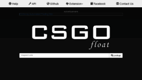 What Csgofloat.com website looked like in 2018 (5 years ago)