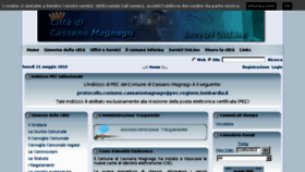 What Cassano-magnago.it website looked like in 2018 (5 years ago)