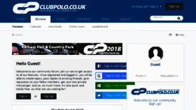 What Clubpolo.co.uk website looked like in 2018 (5 years ago)