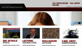 What Carl-orff-realschule.de website looked like in 2018 (5 years ago)