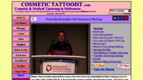 What Cosmetictattooist.com website looked like in 2018 (5 years ago)