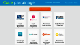 What Code-parrainage.net website looked like in 2018 (7 years ago)