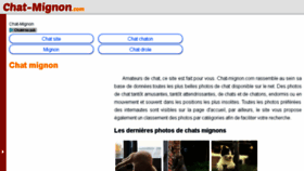 What Chat-mignon.com website looked like in 2018 (5 years ago)