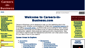 What Careers-in-business.com website looked like in 2018 (5 years ago)