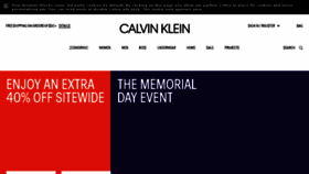 What Calvinklein.at website looked like in 2018 (5 years ago)