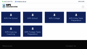 What Campuses.kips.edu.pk website looked like in 2018 (5 years ago)
