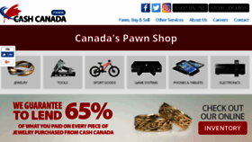 What Cashcanada.com website looked like in 2018 (6 years ago)