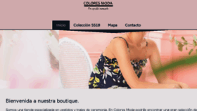 What Coloresmoda.es website looked like in 2018 (6 years ago)