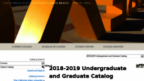 What Catalog.csulb.edu website looked like in 2018 (5 years ago)